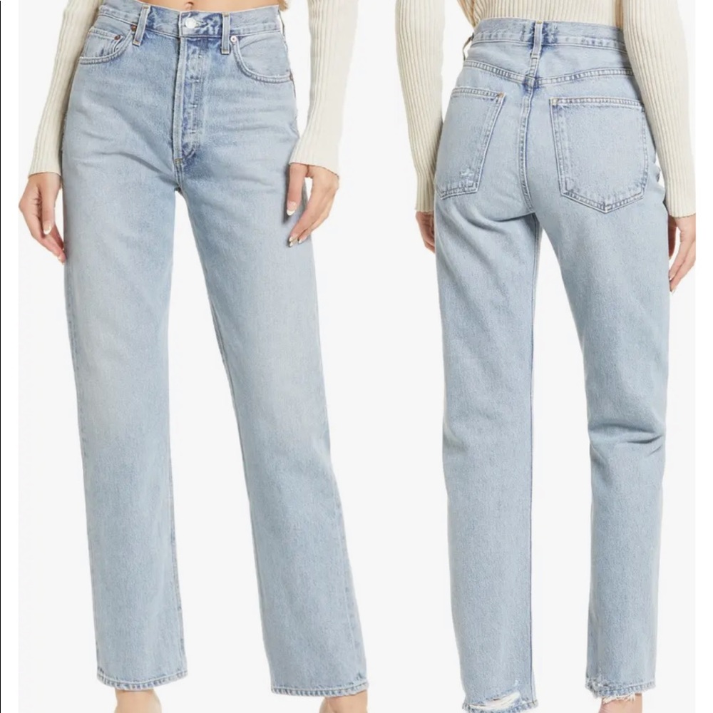 Agolde ‘90s Pinch High Waist Straight Leg Jeans NWT